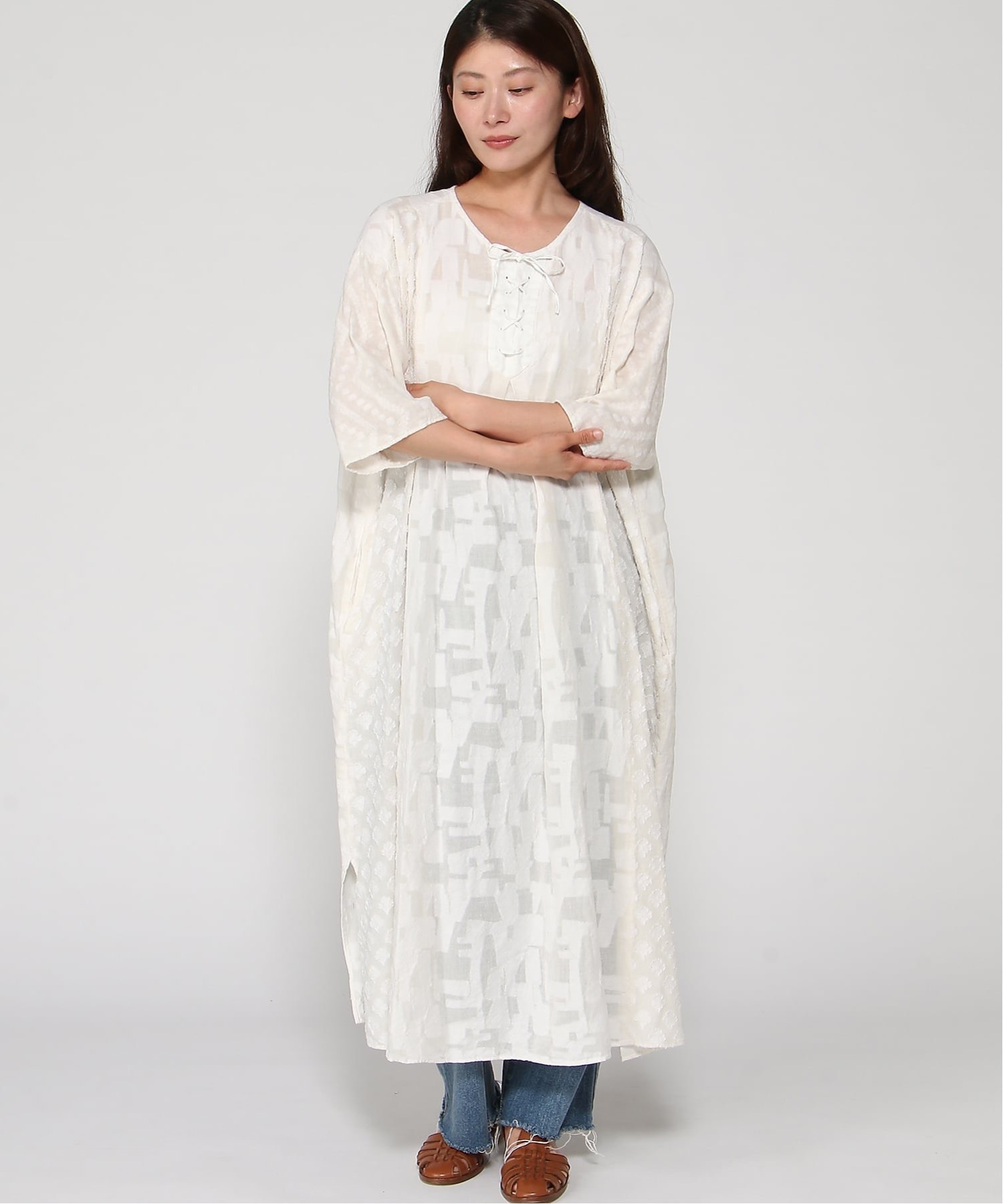 pas de calais ワンピース パドカレ ワンピース・ドレス ワンピース ホワイト ブラック【送料無料】