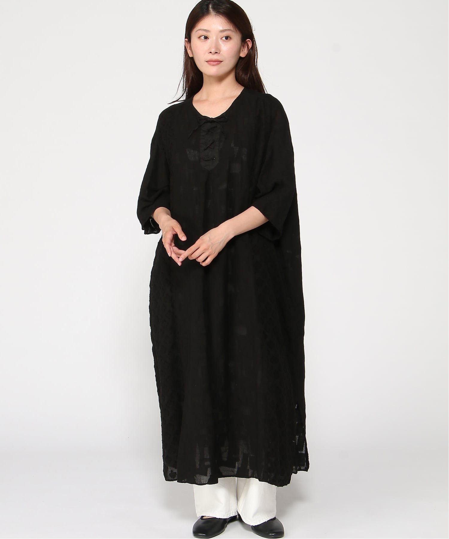pas de calais ワンピース パドカレ ワンピース・ドレス ワンピース ホワイト ブラック