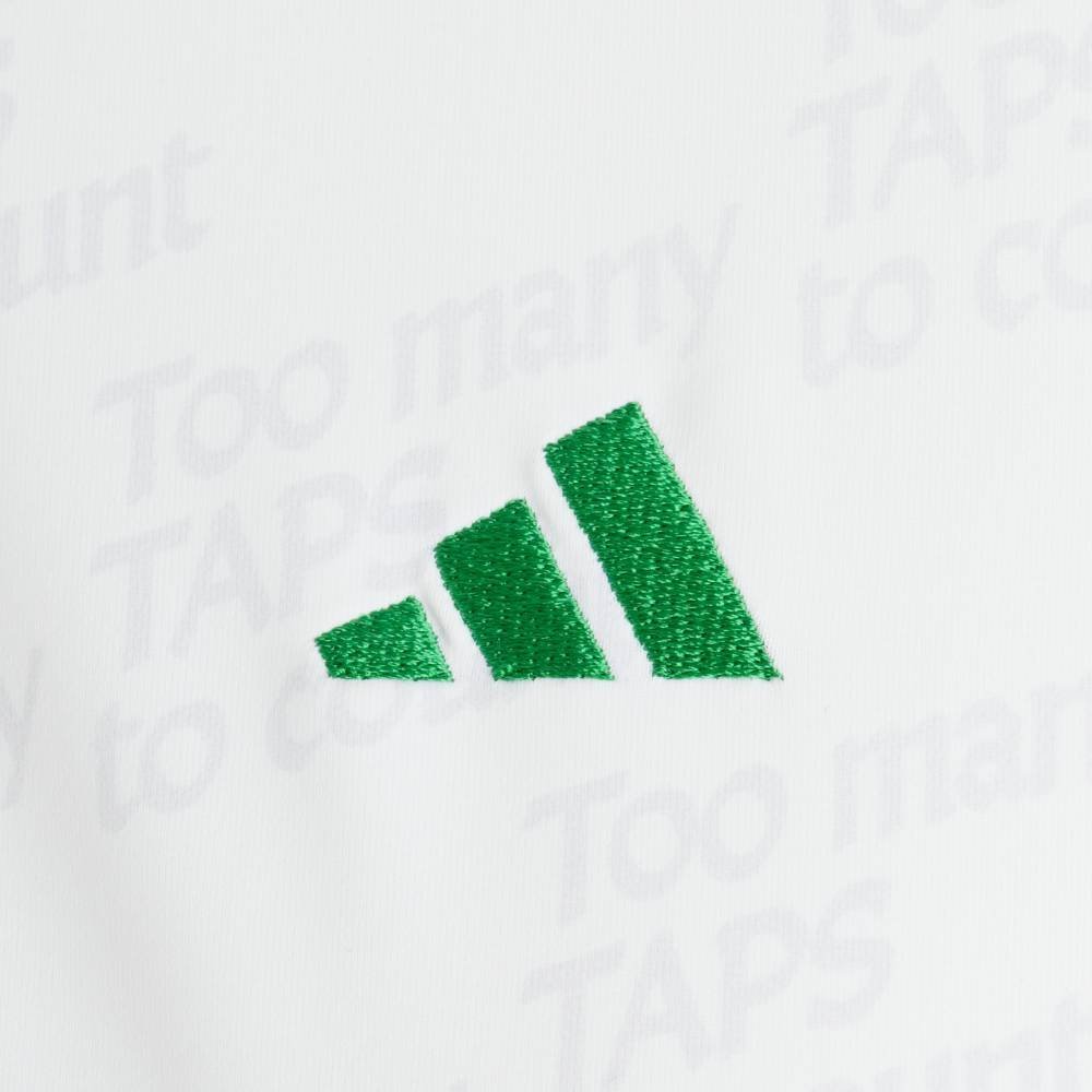 【公式】アディダス adidas 返品可 CHIP 総柄 モックネック 長袖シャツ アディダス トップス カットソー・Tシャツ ホワイト