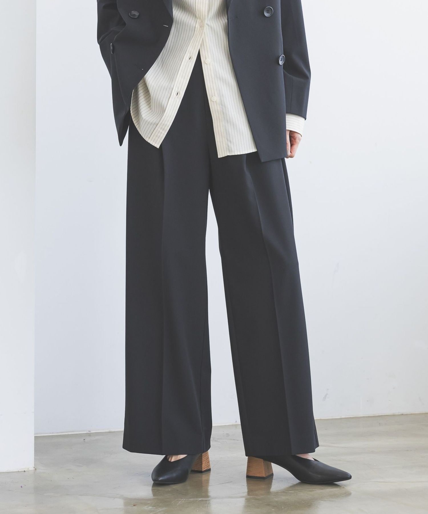 GLOBAL WORK ウツクシルエットワイドパンツ/一部店舗限定/816348 グローバルワーク パンツ その他のパンツ ブラウン ネイビー ブラック【送料無料】 stylife-15839490 Rakuten Fashion パッケージ画像