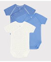 【SALE／10%OFF】PETIT BATEAU 半袖合わせボディ3枚組 プチバトー マタニティウェア・ベビー用品 ベビー肌着・新生児服【送料無料】