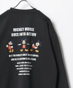 【SALE/10%OFF】Disney トレーナー メンズ スウェット オーバーサイズ 裏起毛 マルカワ トップス スウェット・トレーナー ホワイト ブラック ...