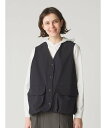 【SALE/40%OFF】MidiUmi MidiUmi キャンプベスト マーコート トップス ベスト・ジレ ブラック ベージュ【送料無料】