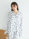 【SALE/30%OFF】gelato pique 花柄サテンギャザーシャツ ジェラートピケ インナー・ルームウェア その他のインナー・ルームウェア ホワイト【送料無料】