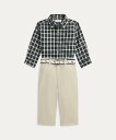 POLO RALPH LAUREN (ベビー)チェック シャツ,ベルト & キャンバス パンツ セット ラルフローレン トップス シャツ・ブラウス【送料無料】