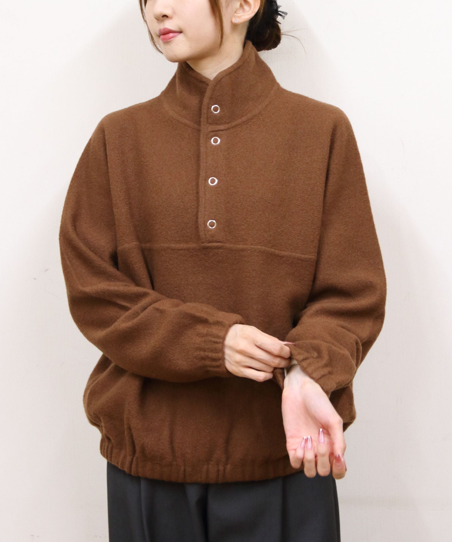 RYE TENDER RYE TENDER/(U)RYE TENDER/PAN AM PULL OVER ステップス トップス ニット グレー ブラウン..