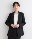 【SALE/60%OFF】INDIVI 【定番スーツ/ウール混】ピンストライプテーラードジャケット インディヴィ スーツ・フォーマル セットアップスーツ ネイビ...