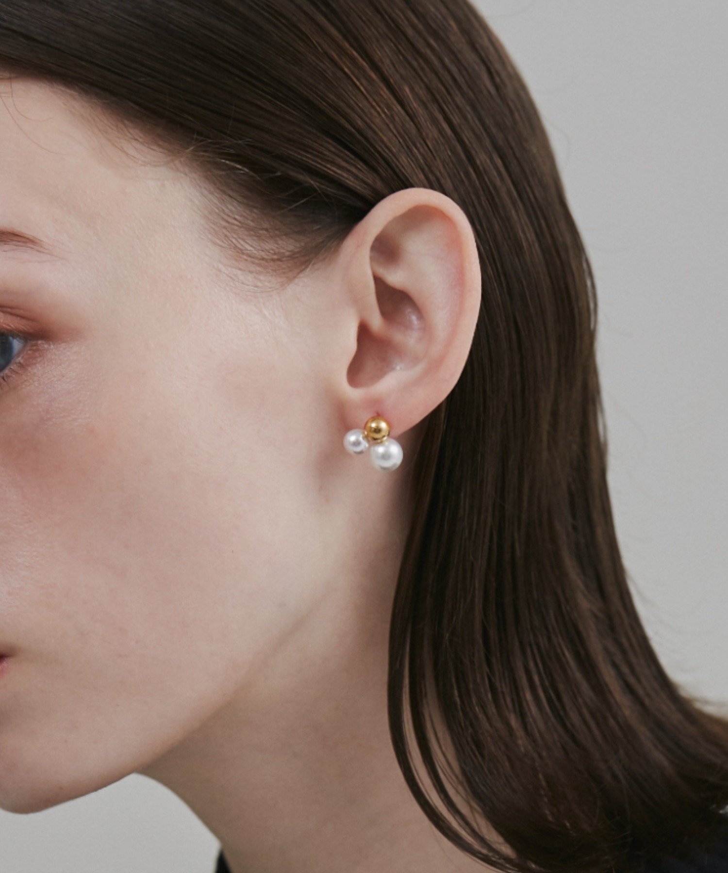 【SALE／16%OFF】ciite' 【 金属アレルギー対応 】 ダブルパール デザインピアス サージカルステンレス シーテ アクセサリー・腕時計 ピアス ゴールド