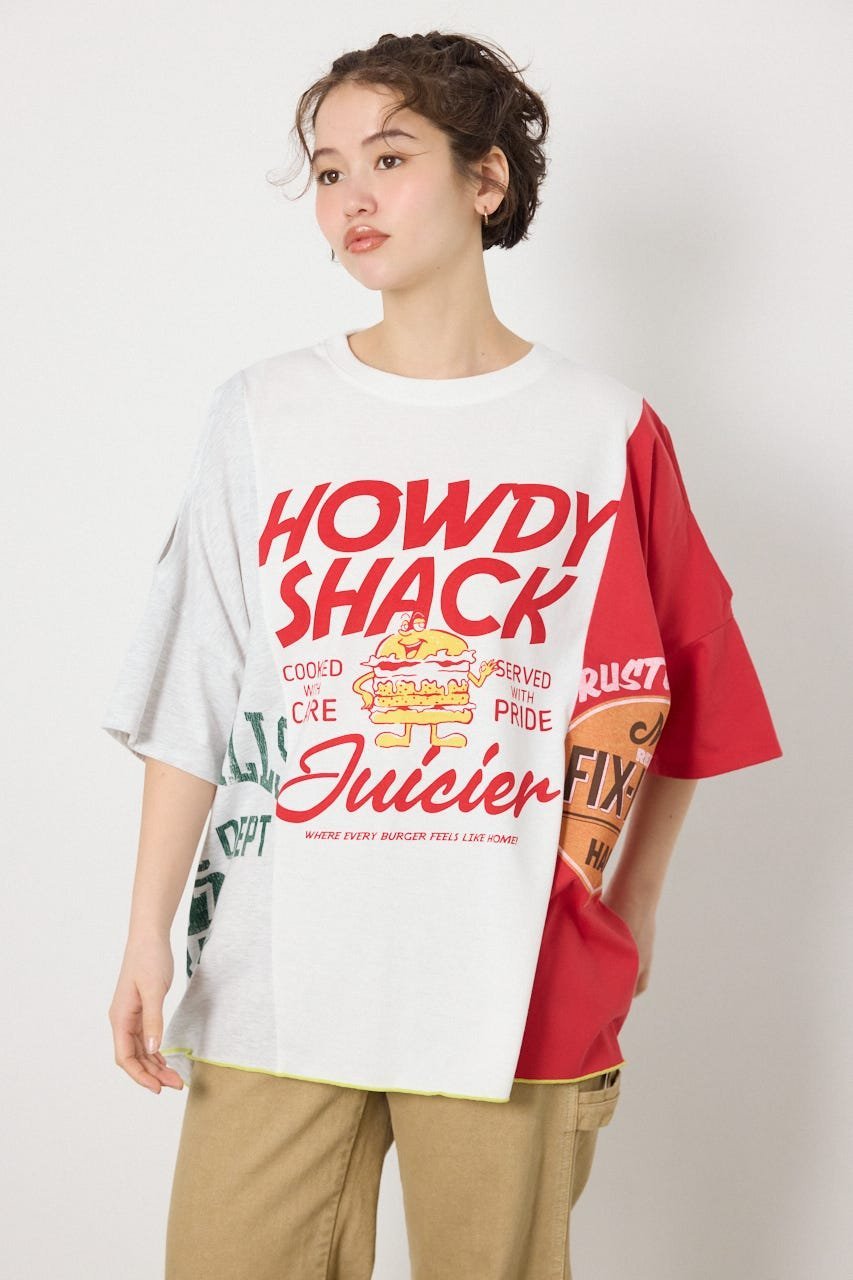楽天市場】オープンショルダー（柄プリント）（Tシャツ・カットソー