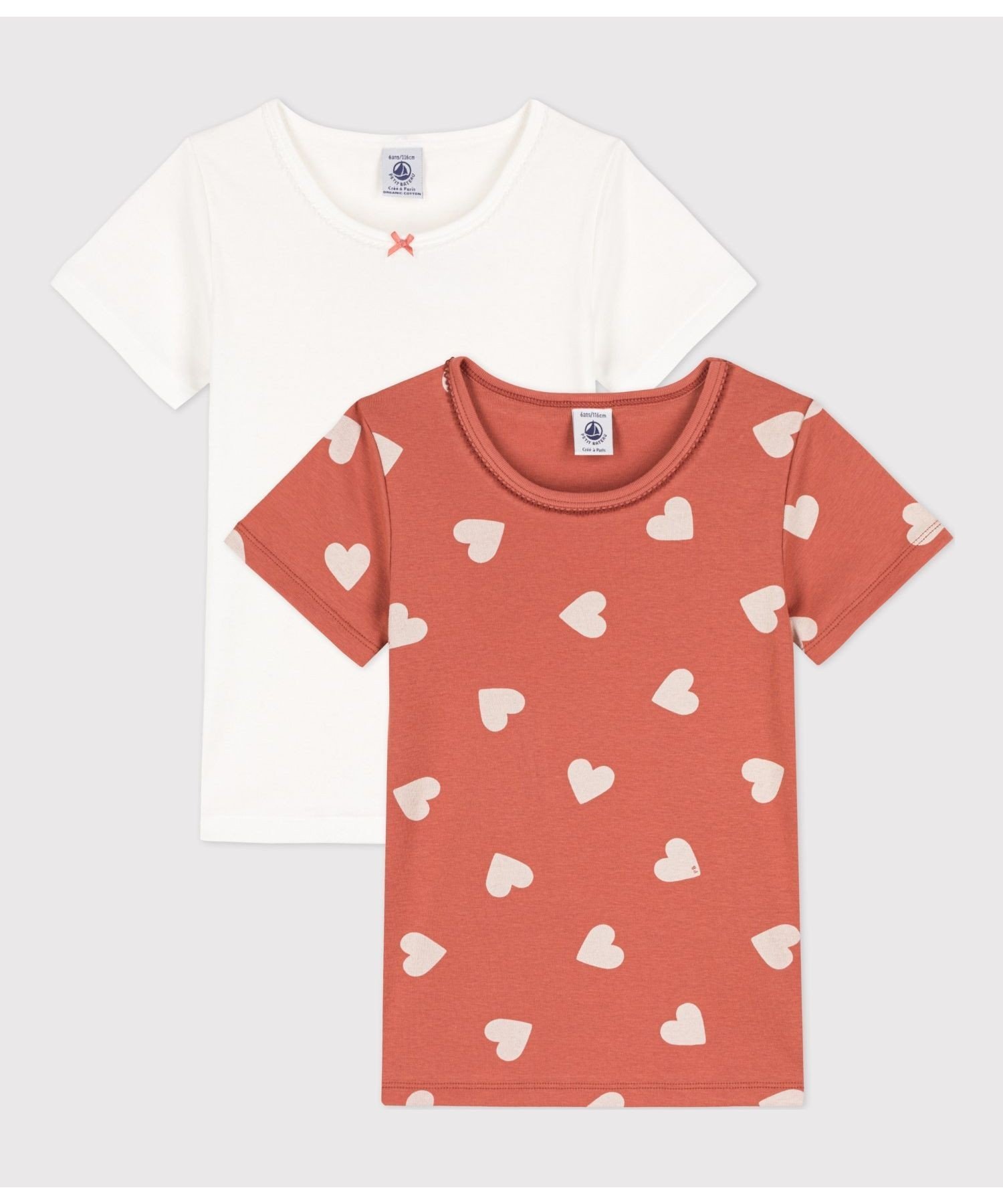 【SALE／20%OFF】PETIT BATEAU 半袖Tシャツ2枚組 プチバトー インナー・ルームウェア その他のインナー・ルームウェアのサムネイル