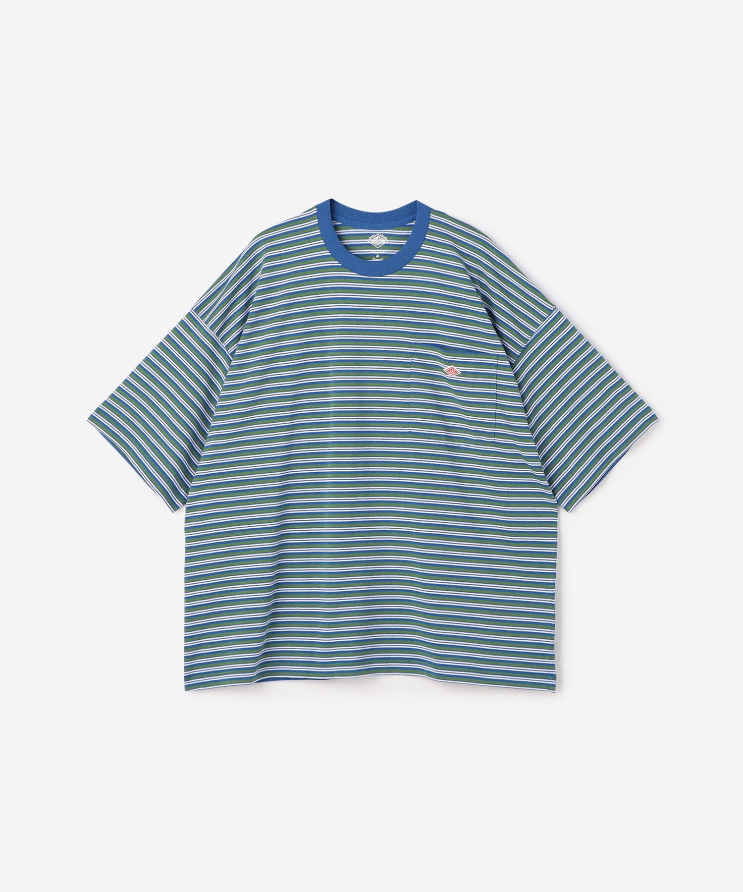 Bshop DANTON ｜ コットンポリエステル ポケットビッグTシャツ STRIPE MEN ビショップ トップス カットソー・Tシャツ レッド【送料無料】のサムネイル