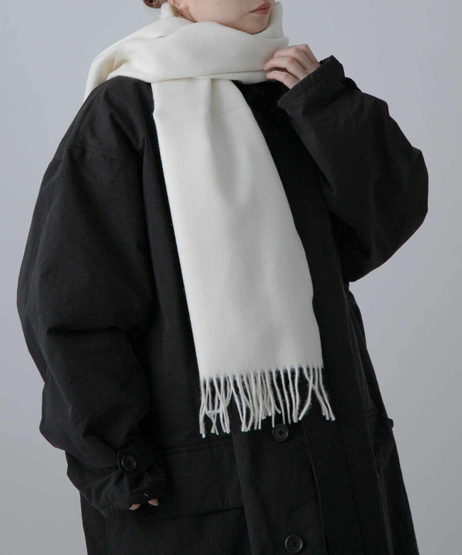 URBAN RESEARCH BUYERS SELECT THE INOUE BROTHERS Brushed Scarf [A[r[GX t@bVG }t[EXg[ElbNEH[}[ zCg ubN x[W uE IWyz