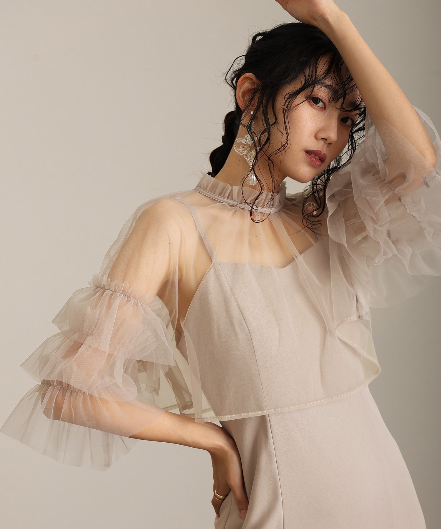 PourVous オケージョンドレス結婚式 ワンピースお呼ばれ フォーマル同窓会 パーティードレス プールヴ..