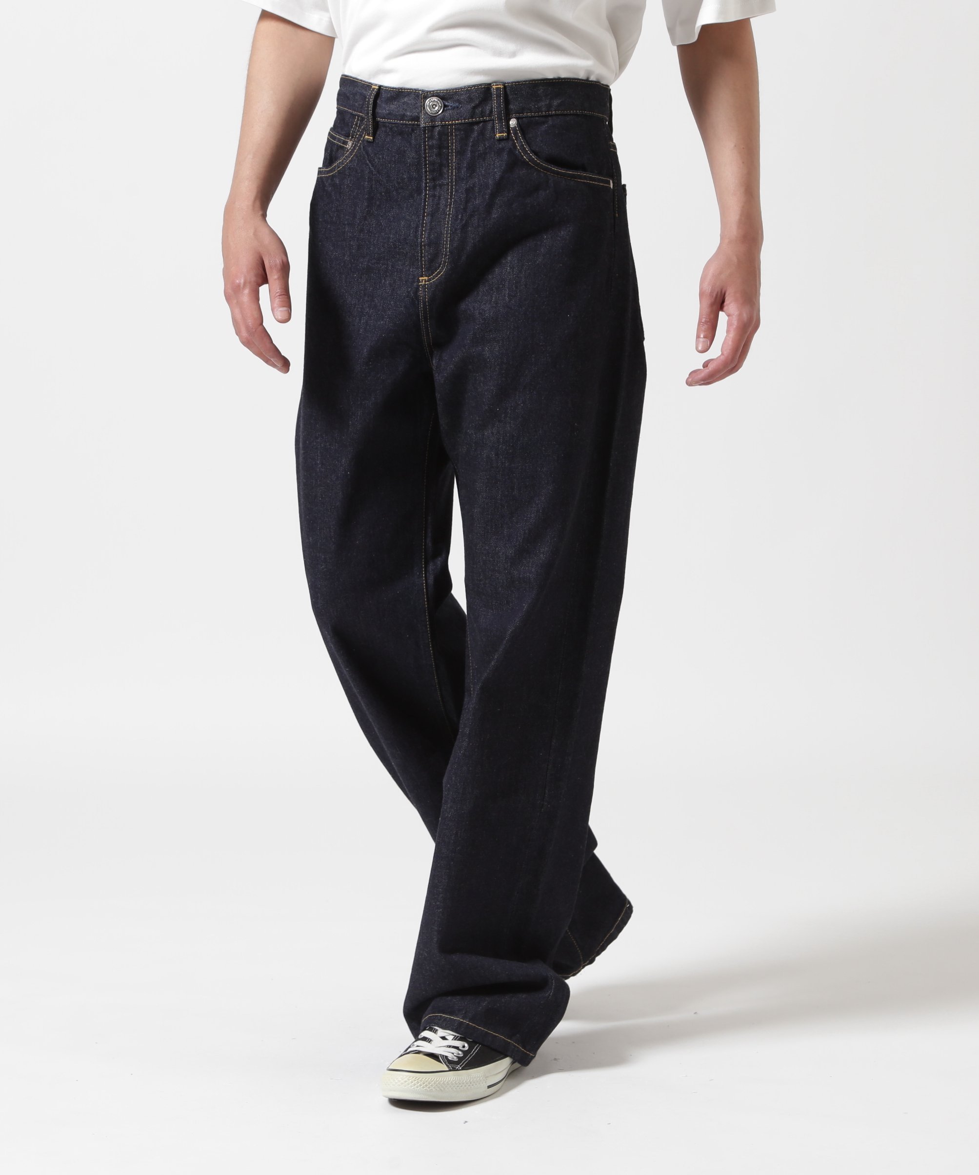 B'2nd SURT(サート)ONE WASH WIDE DENIM ワンウォッシュワイドデニム ビーセカンド パンツ ジーンズ・デニムパンツ ブルー【送料無料】
