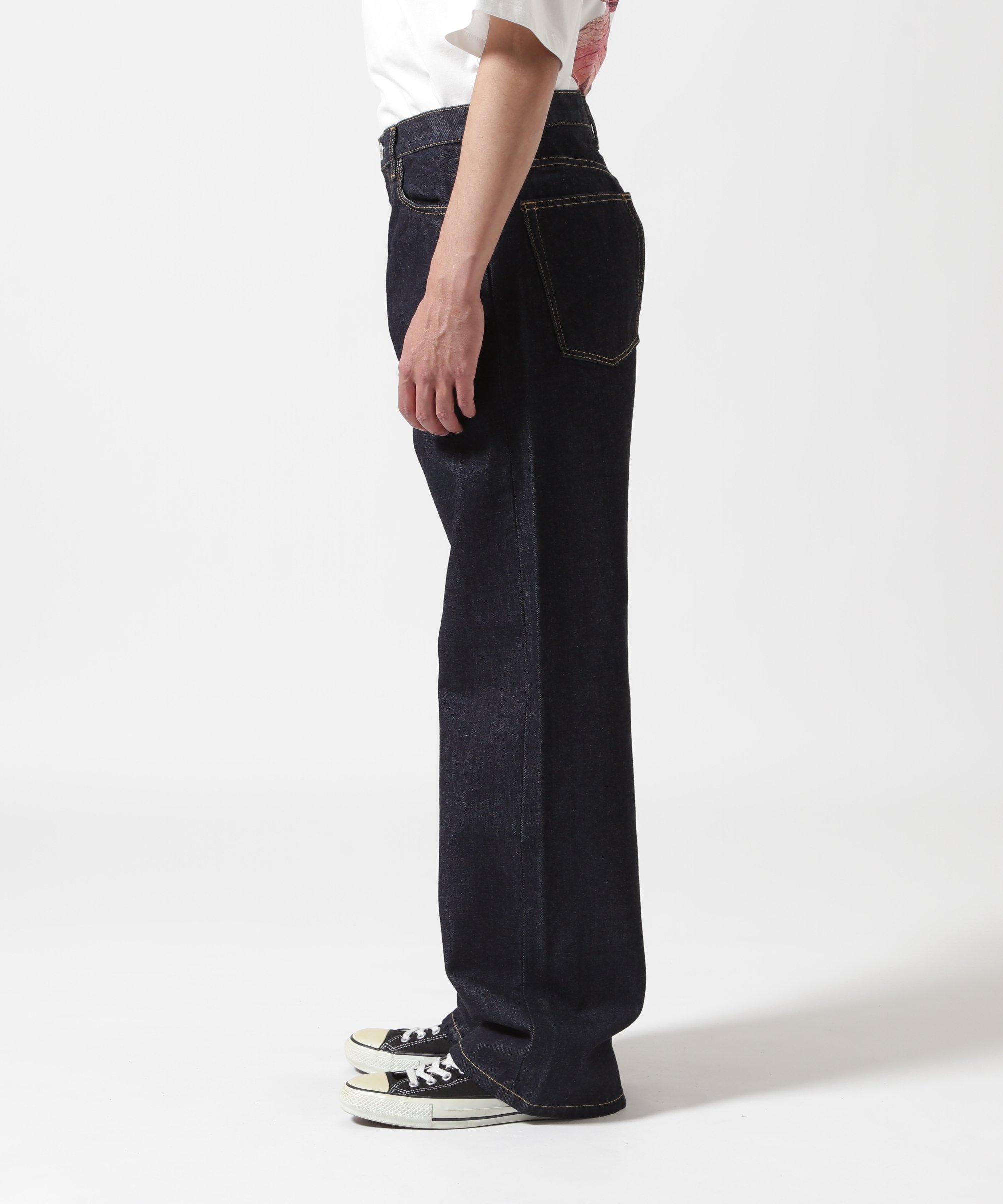 SURT(サート)ONE WASH WIDE DENIM ワンウォッシュワイドデニム ビーセカンド パンツ ジーンズ・デニムパンツ ブルー