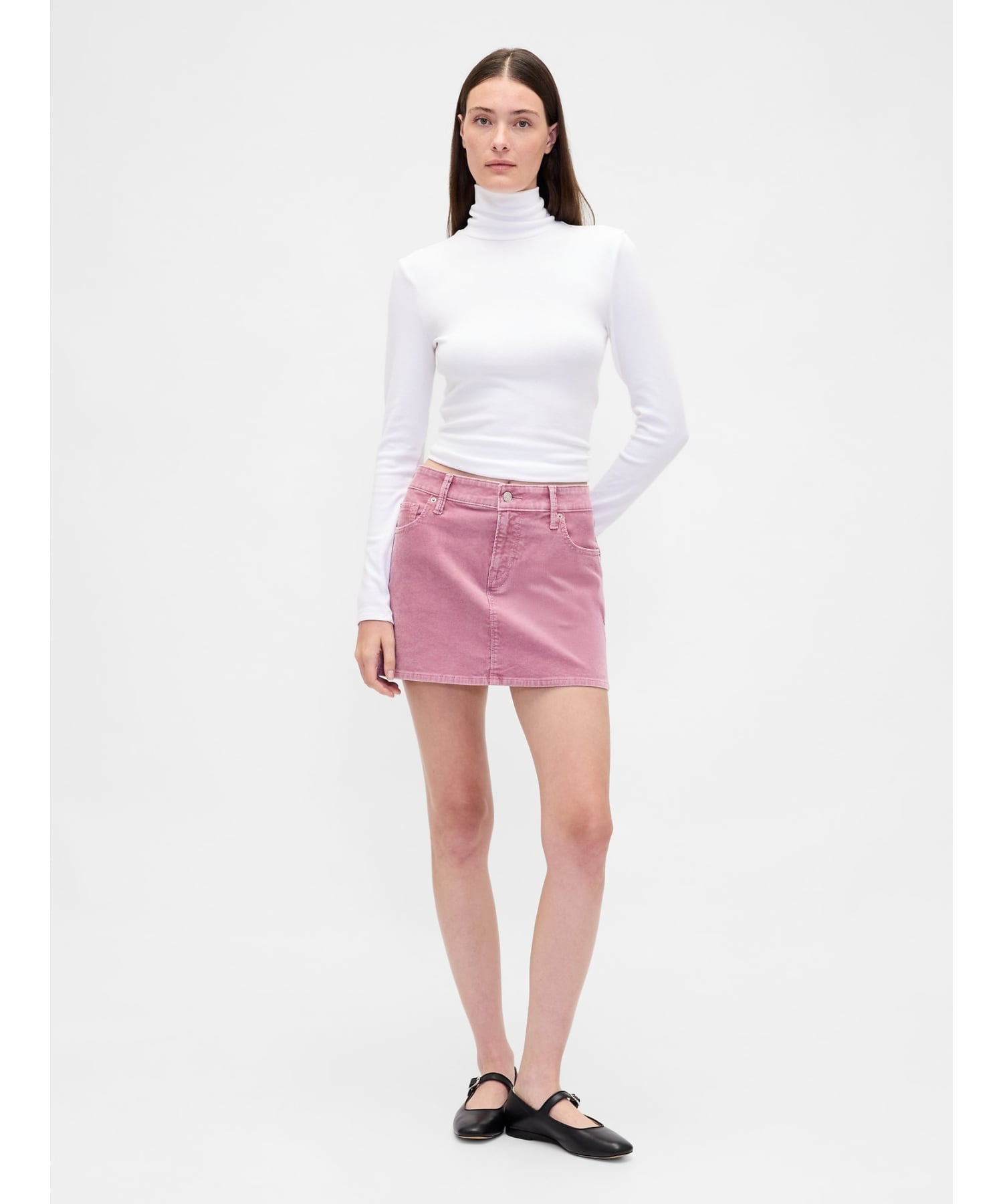 【SALE／62%OFF】GAP (W)コーデュロイ ミニスカート ギャップ スカート ミニスカート ピンク