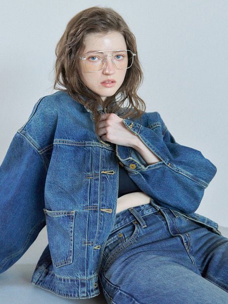 Levi's SOFT GRUNGE TYPE II BALLOON SLEEVES リーバイス ジャケット・アウター デニムジャケット ブラック【送料無料】