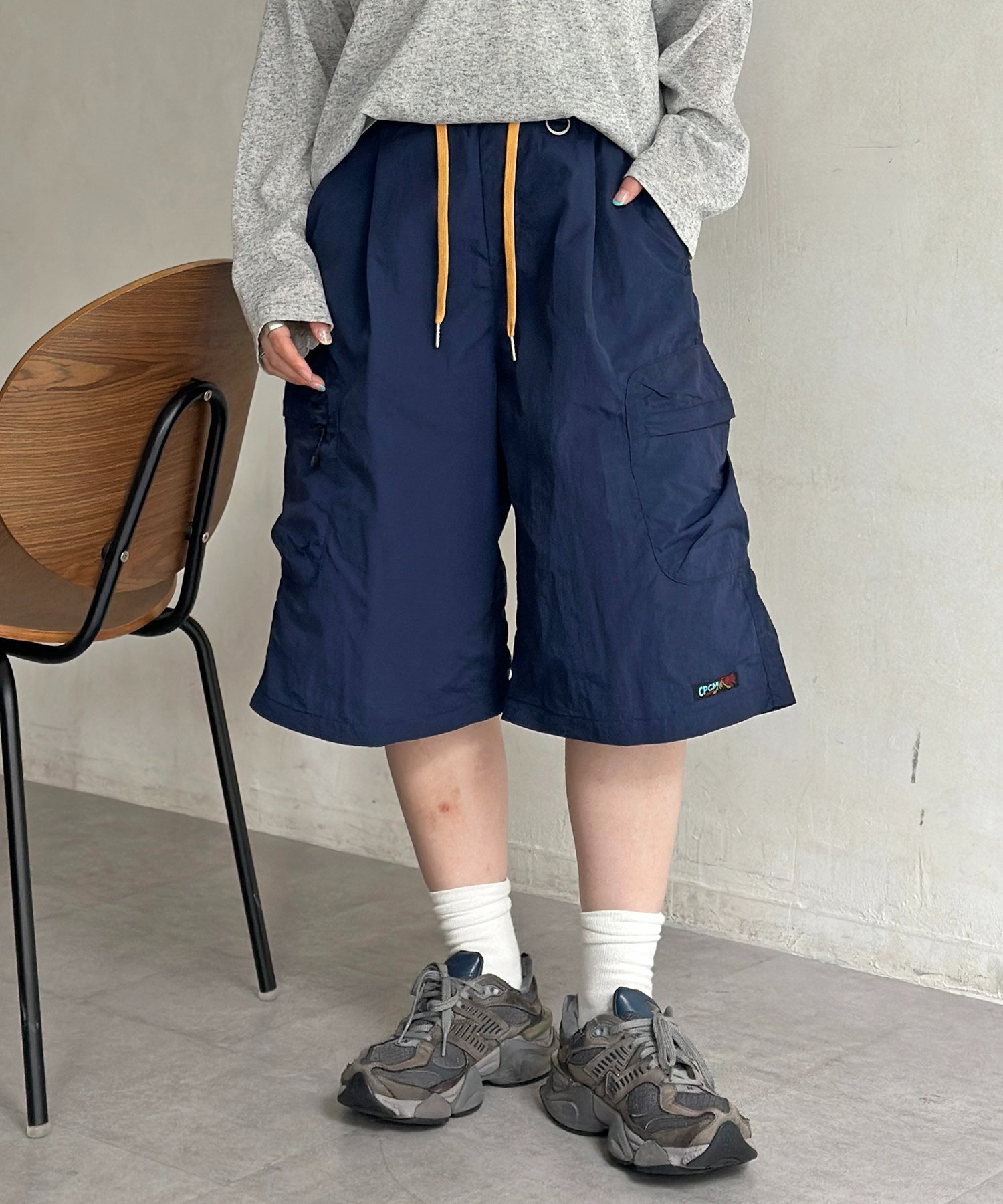 ナイロンカーゴイージーショーツ シーピーシーエム パンツ その他のパンツ ネイビー ベージュ カーキグリーン グレー ブラック