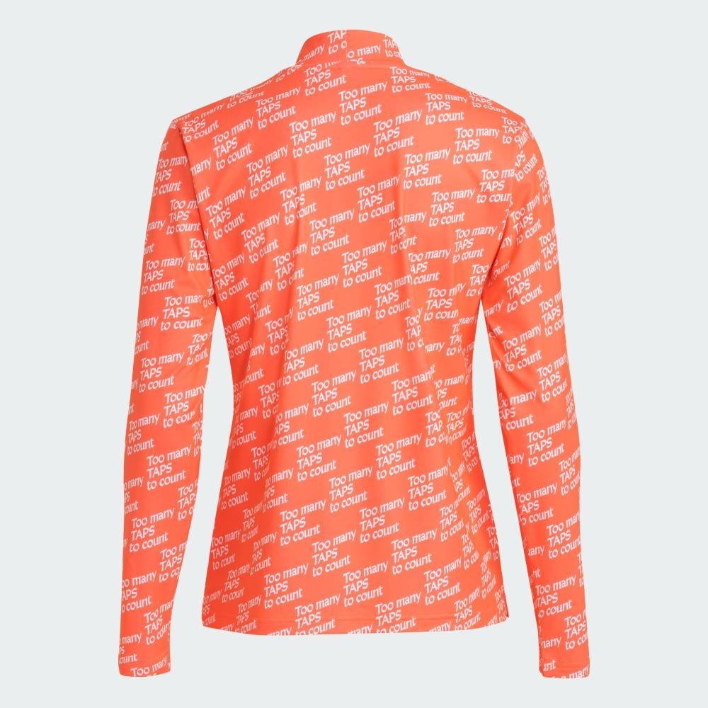 【公式】アディダス adidas 返品可 CHIP 総柄 モックネック 長袖シャツ アディダス トップス カットソー・Tシャツ ピンク