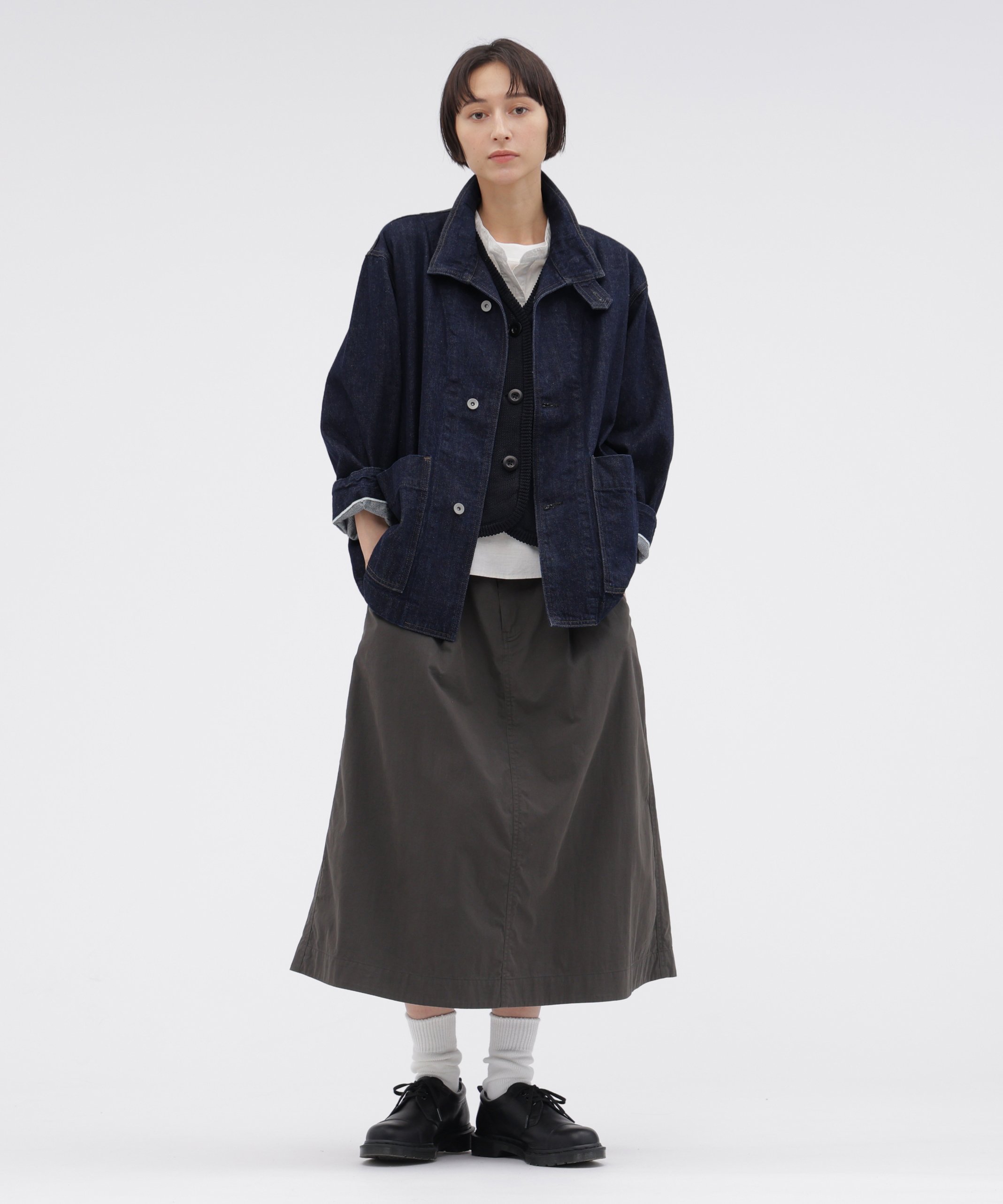 MHL. CANTON DENIM BLOUSON マーガレット・ハウエル ジャケット・アウター ブルゾン・ジャンパー ネイビー