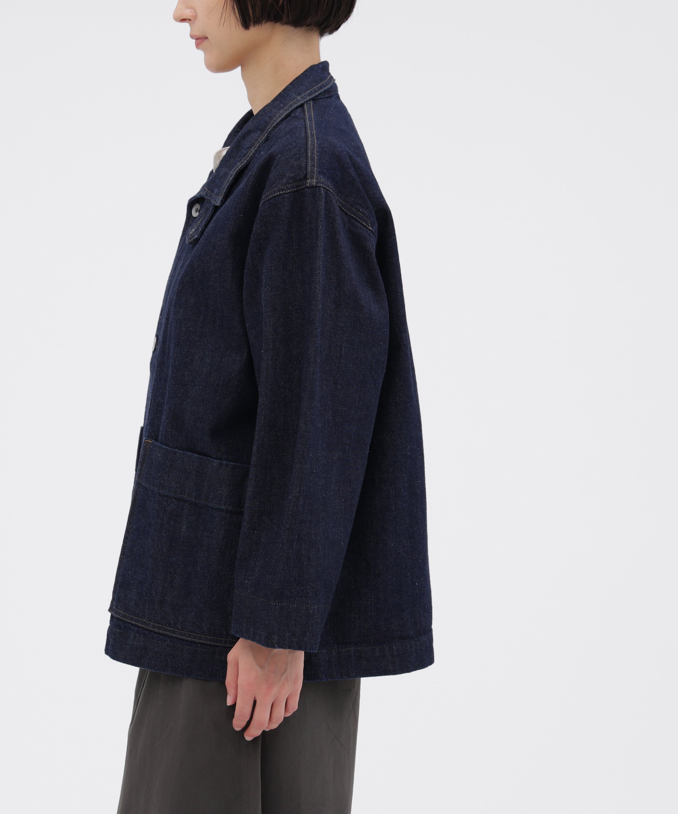 MHL. CANTON DENIM BLOUSON マーガレット・ハウエル ジャケット・アウター ブルゾン・ジャンパー ネイビー