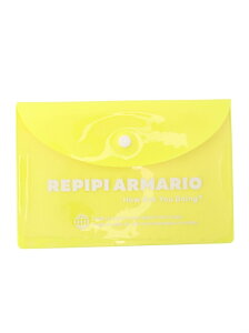 【SALE／40%OFF】repipi armario カラフルクリアポーチ レピピアルマリオ 財布・ポーチ・ケース ポーチ イエロー ピンク ブラック ブルー レッド