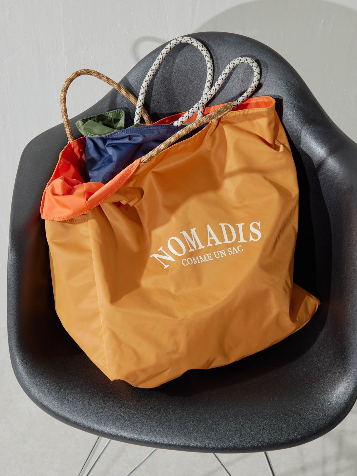 GALLARDAGALANTE 【NOMADIS】リバーシブルトートバッグ / SAC2 ガリャルダガランテ バッグ トートバッグ ブラウン ネイビー【送料無料】のサムネイル