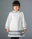 【SALE/50%OFF】BeBe Petits Pois Vert ボーダーリボンワンピース(95~150cm) ベベ オンライン ストア ワンピース・ドレス...