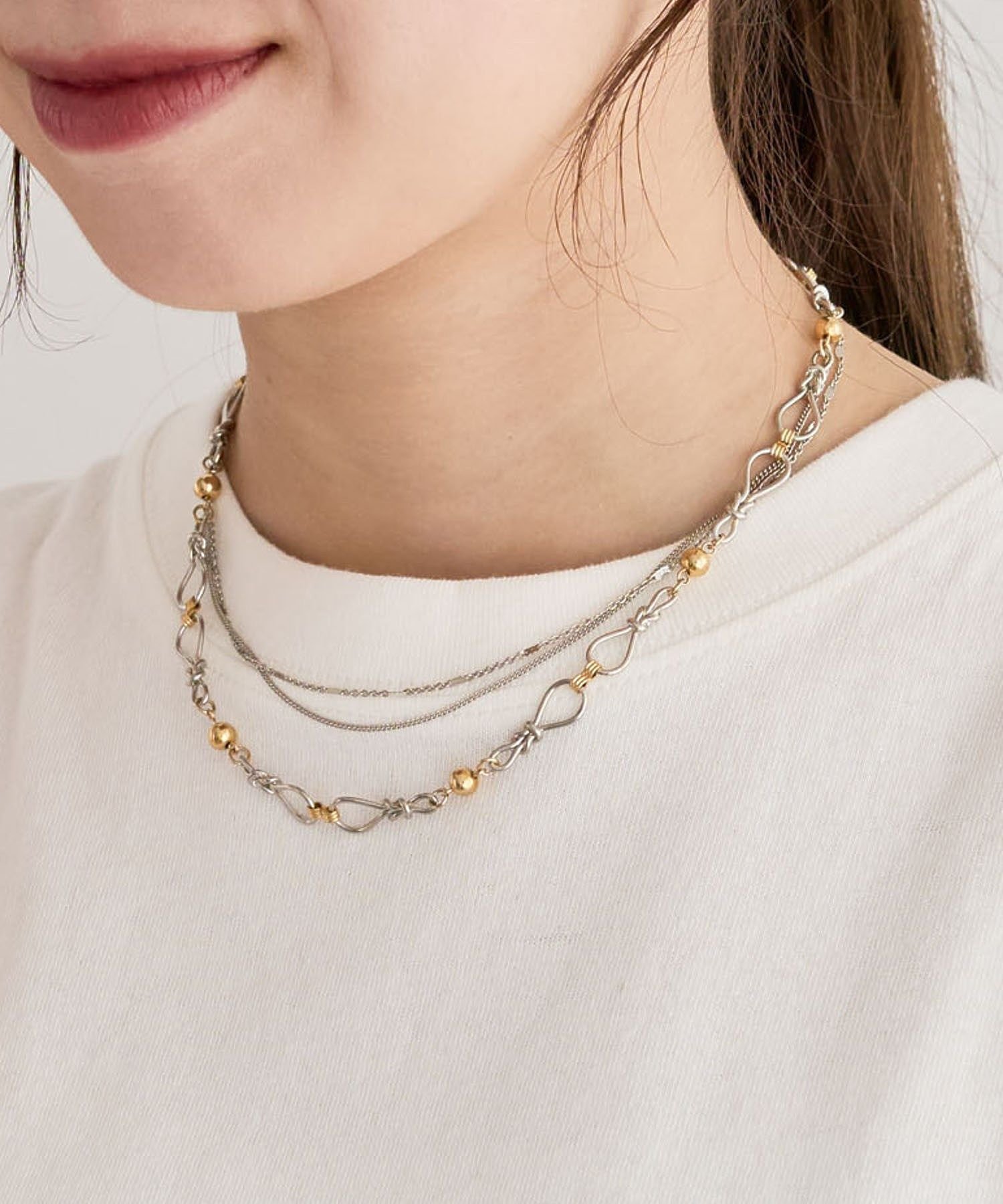 【SALE／30%OFF】Green Parks everywalk.3WAYノットチェーンネックレス グリーンパークス アクセサリー..