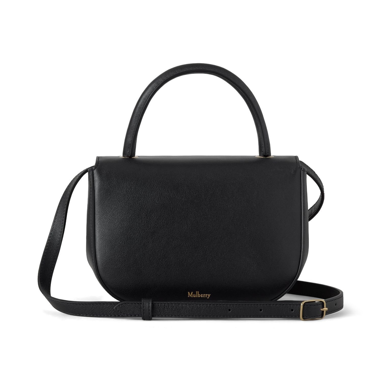 Mulberry 【マルベリー公式】スモール アンバリー トップハンドル マルベリー バッグ ハンドバッグ ブラック【送料無料】
