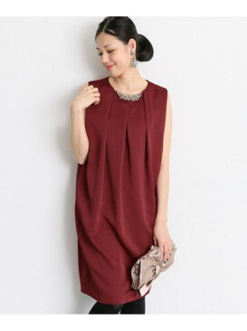 【SALE/50%OFF】ROSSO ネックレス付タックバックスリットドレス アーバンリサーチアウトレット ワンピース ワンピースその他 グリーン ネイビー レッド【送料無料】