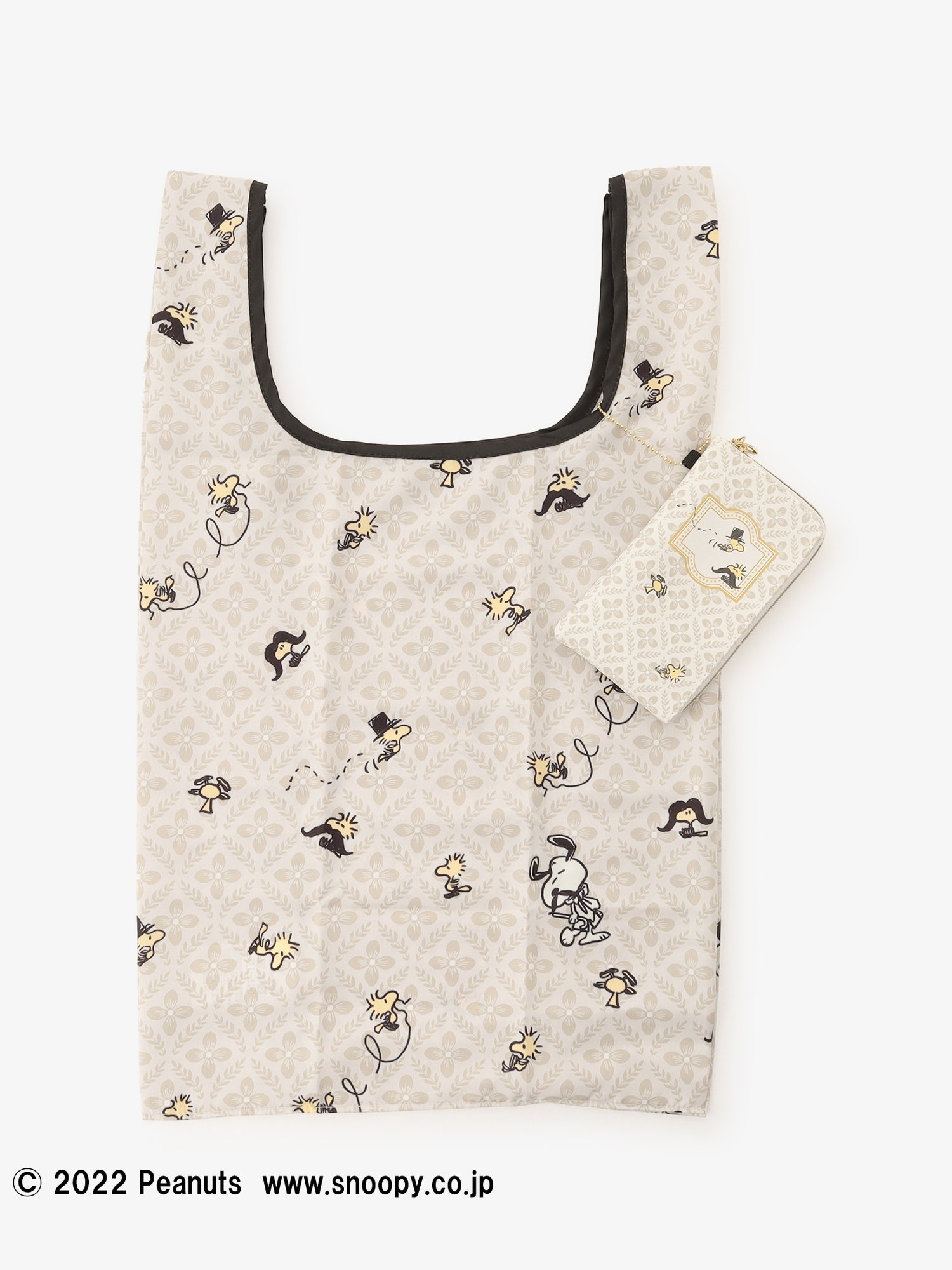 【SALE／30%OFF】Afternoon Tea LIVING ポーチ付きショッピングバッグ/PEANUTS アフタヌーンティー・リビング バッグ エコバッグ・サブバッグ イエローのサムネイル