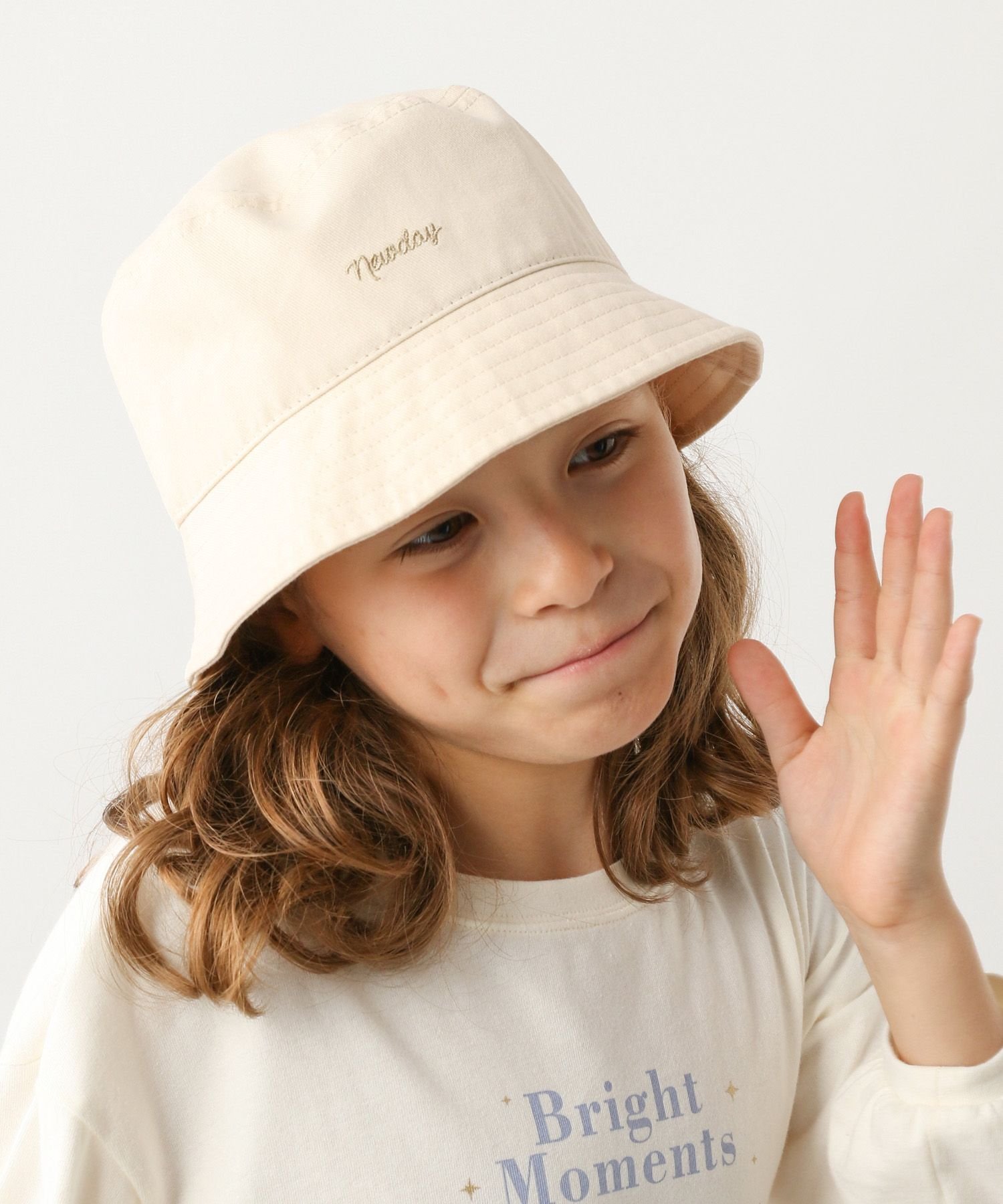 GLOBAL WORK (K)アラエルUVバケットハット グローバルワーク 帽子 ハット ブラック ホワイトのサムネイル