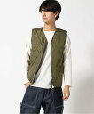 TAION TAION/(U)MILITARY V NECK W-ZIP DOWN VEST(TAION-001ZML-1) ピーアールワン ジャケット・アウター ダウンジャケット・ダウンベスト ブラック カーキ【送料無料】 2