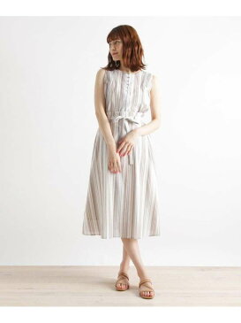 【SALE/24%OFF】grove マルチストライプセットアップ グローブ カットソー アンサンブル/ツインセット ブラウン ブルー【送料無料】