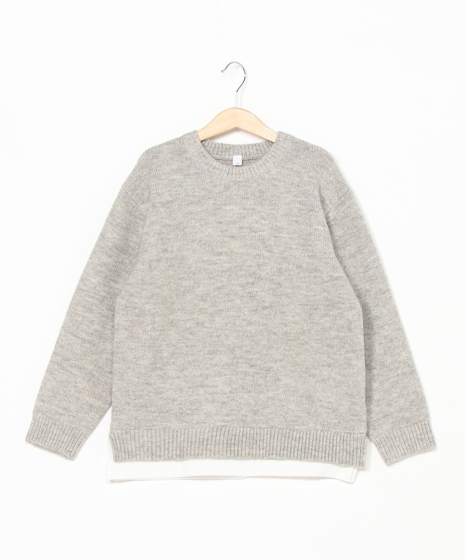 【SALE／46%OFF】GLOBAL WORK Smile Seed Store (K)ストレッチブークレレイヤード グローバルワーク スマイルシードストア トップス ニット グレー ベージュ