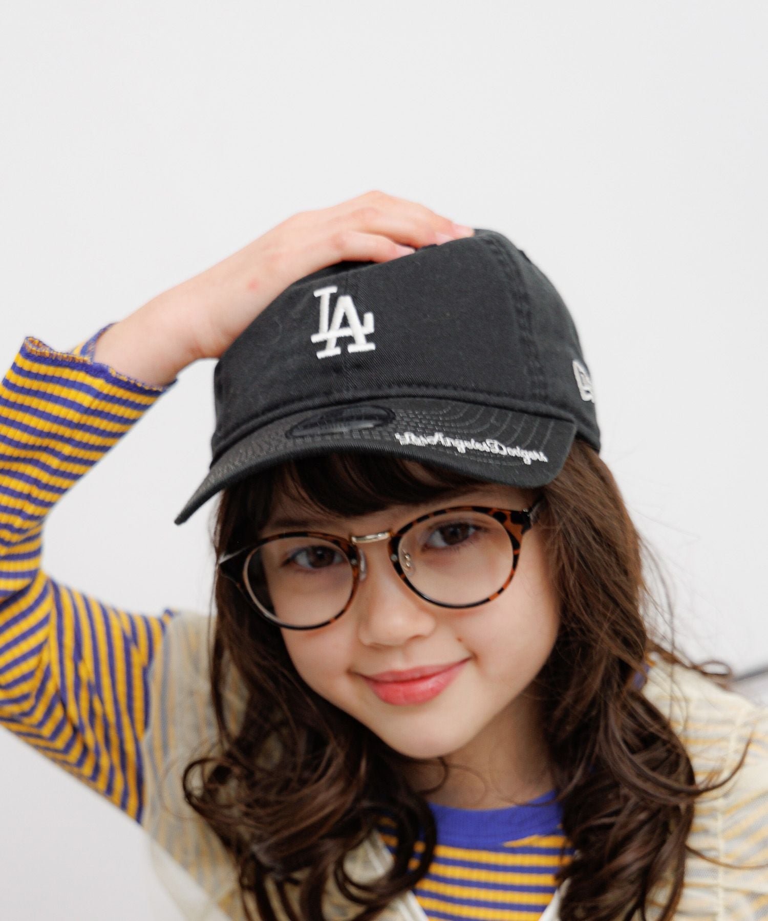 BAYFLOW 【NEW ERA(ニューエラ)】別注VISORロゴキャップ(KIDS) ベイフロー 帽子 キャップ ブラック ブラウン グレー ブルー【送料無料】