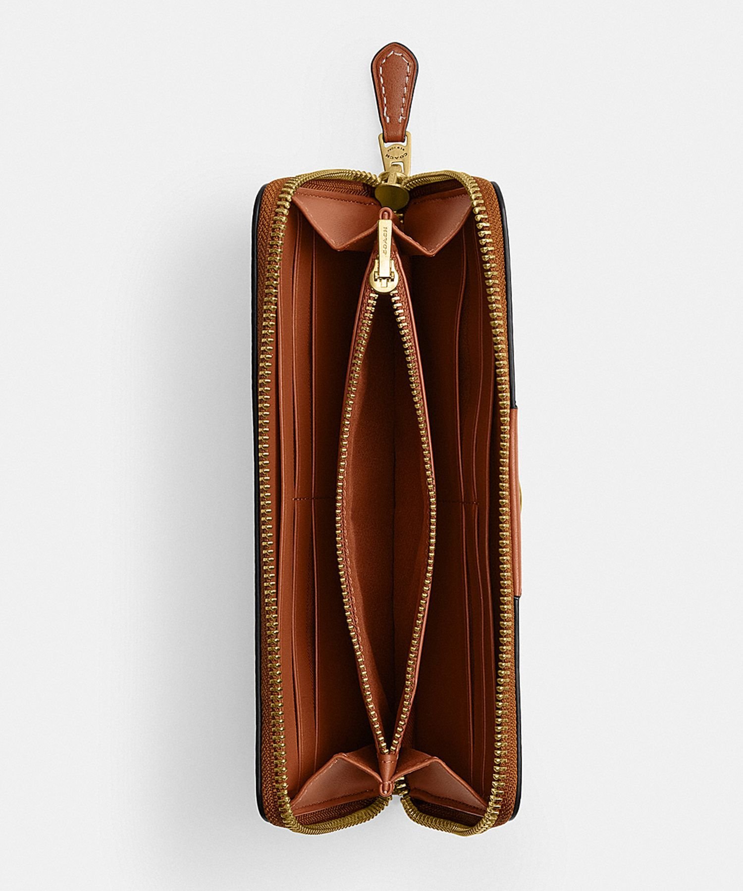 COACH 【公式】エッセンシャル スリム アコーディオン ジップ ウォレット・ホース アンド キャリッジ プリント コーチ 財布・ポーチ・ケース 財布 ブラウン【送料無料】