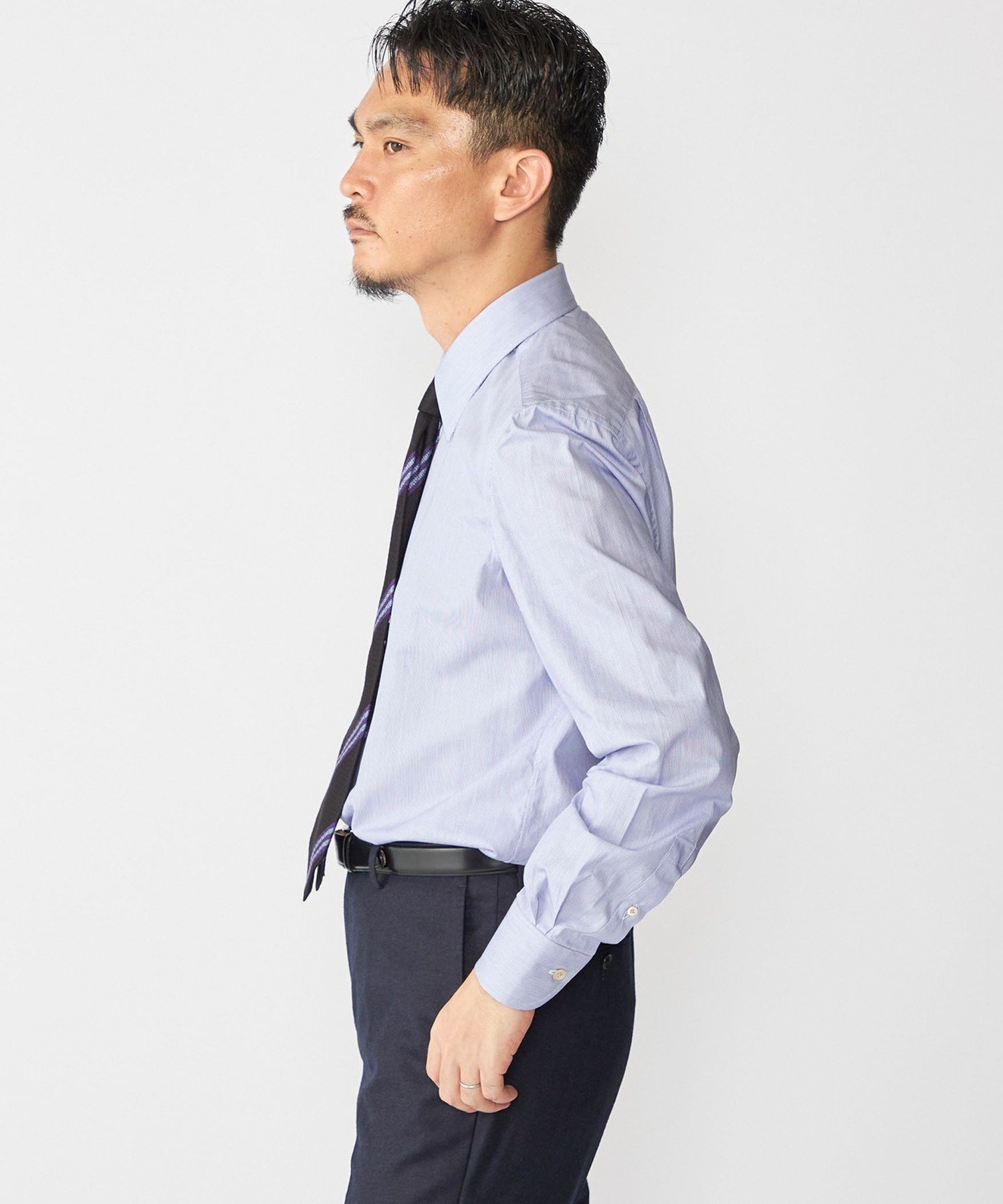 SHIPS MEN 【SHIPS別注】Errico Formicola: DALIO ヘアライン ストライプ シャツ シップス トップス シャツ・ブラウス【送料無料】