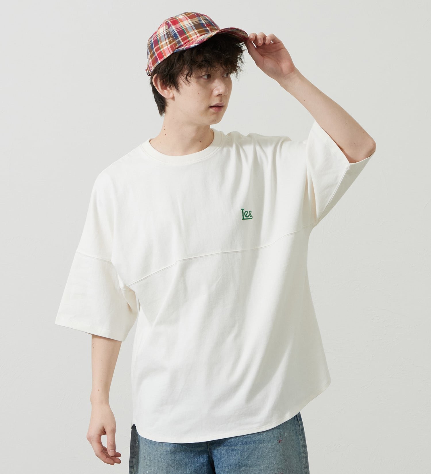 Lee ラウンドヘムTシャツ エドウインオンラインモール トップス カットソー・Tシャツ ホワイト ブラック