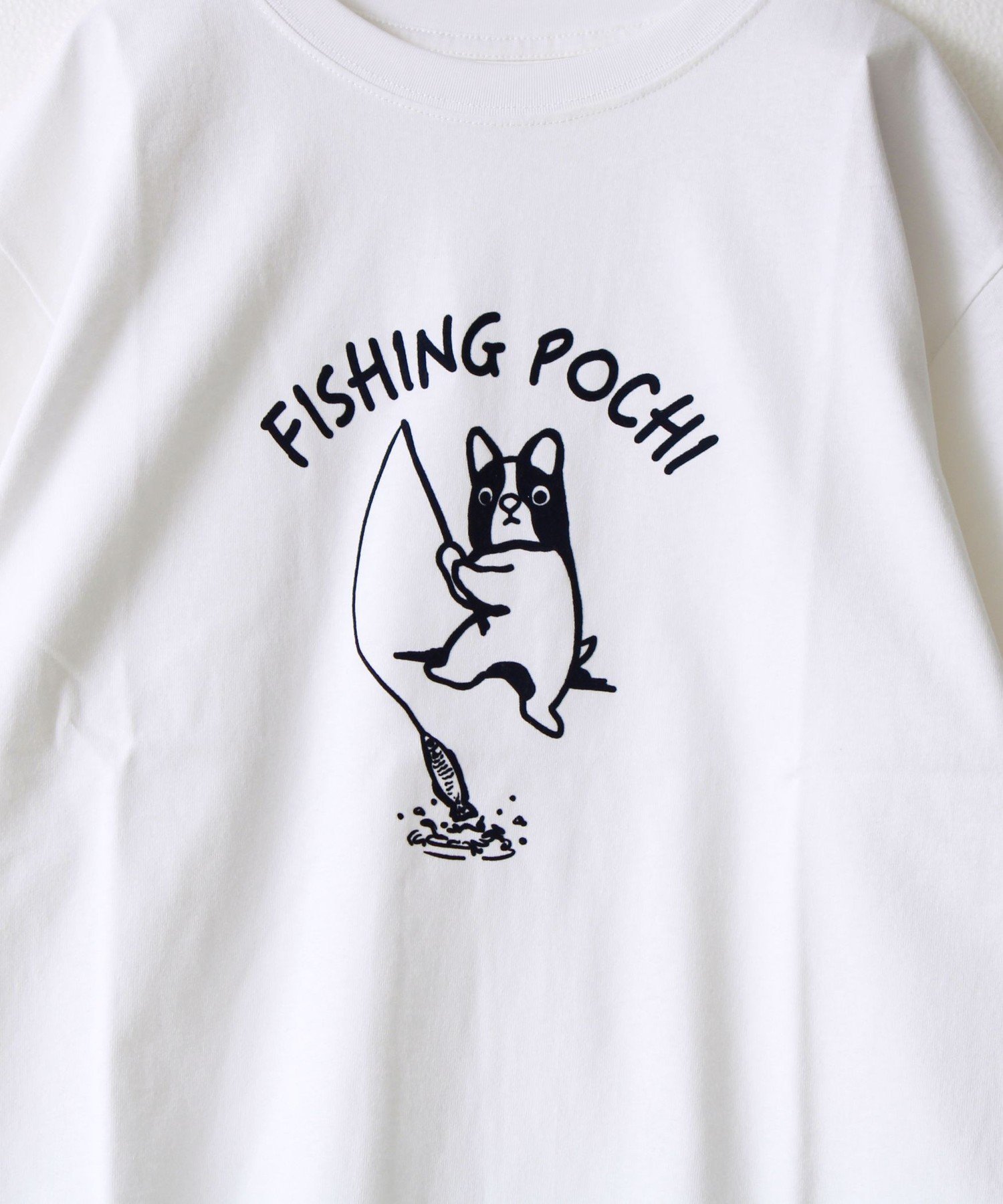 【SALE／10%OFF】FREDYMAC 【マックT】【Fishing Pochi】original body T-shirts フレディ アンド グロスター トップス カットソー・Tシャツ ブルー ホワイト