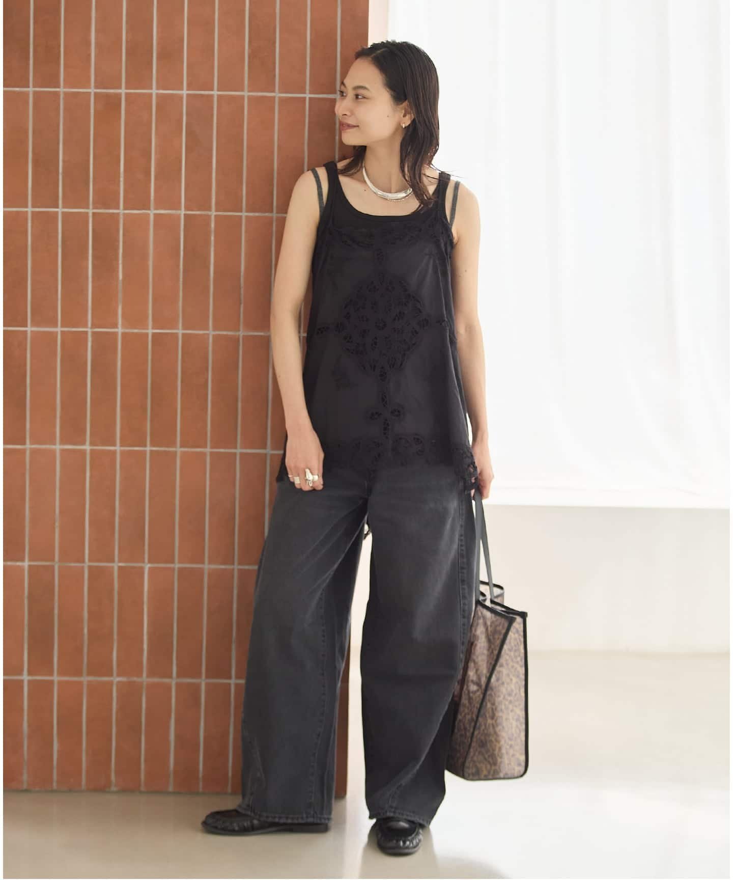 JOURNAL STANDARD 《追加予約2》バテンレース キャミ ジャーナル スタンダード トップス シャツ・ブラウス ホワイト ブラック