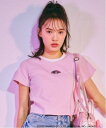 【SALE/50%OFF】Lovetoxic 【マイメロディ・クロミ】ちびT ナルミヤオンライン トップス カットソー・Tシャツ ホワイト ピンク
