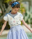 【SALE/30%OFF】組曲 KIDS 【110-140cm】【UVケア】パラソルアート Tシャツ クミキョク トップス カットソー・Tシャツ ホワイト グリーン