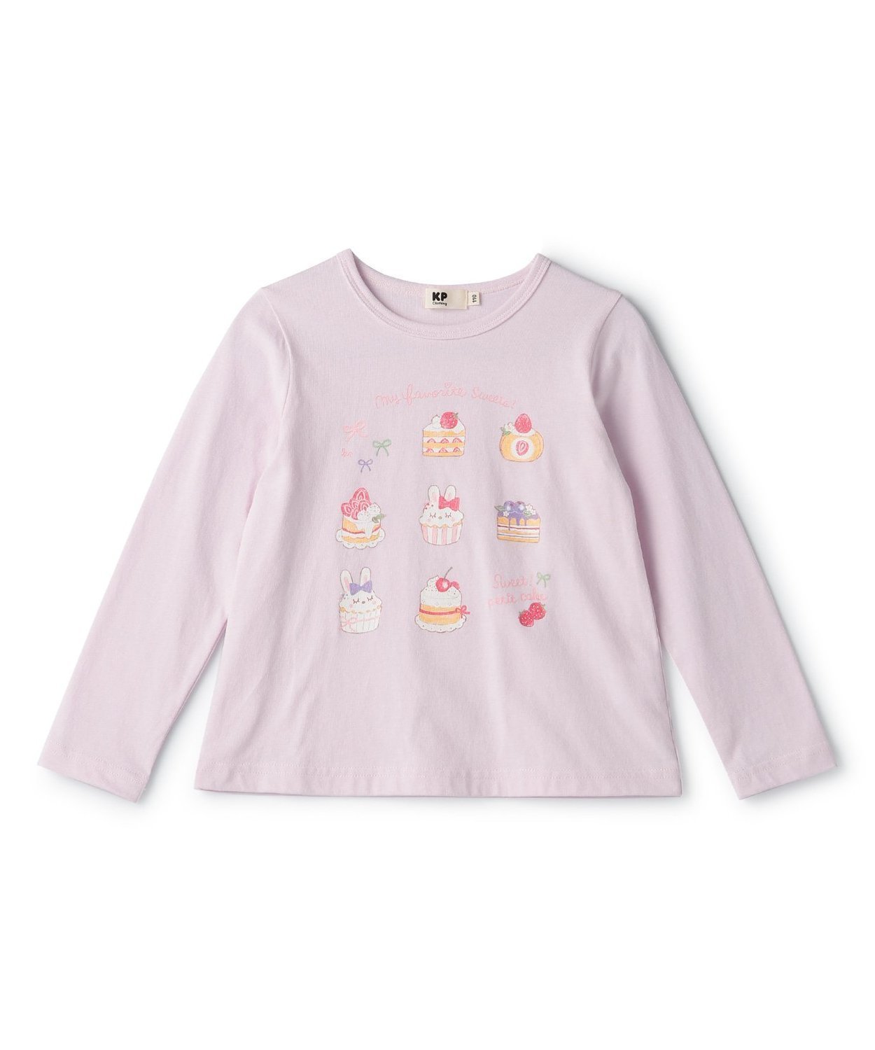 KP 【福袋】スイーツプリント長袖Tシャツ ナルミヤオンライン トップス カットソー・Tシャツ ピンク【送料無料】のサムネイル