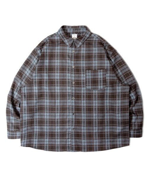 SELECT BRANDS Revo./レヴォ ジャガードオンブレチェックLSシャツ(MENS) ジャックローズ トップス シャツ・ブラウス ブルー ワインレッド ブラック