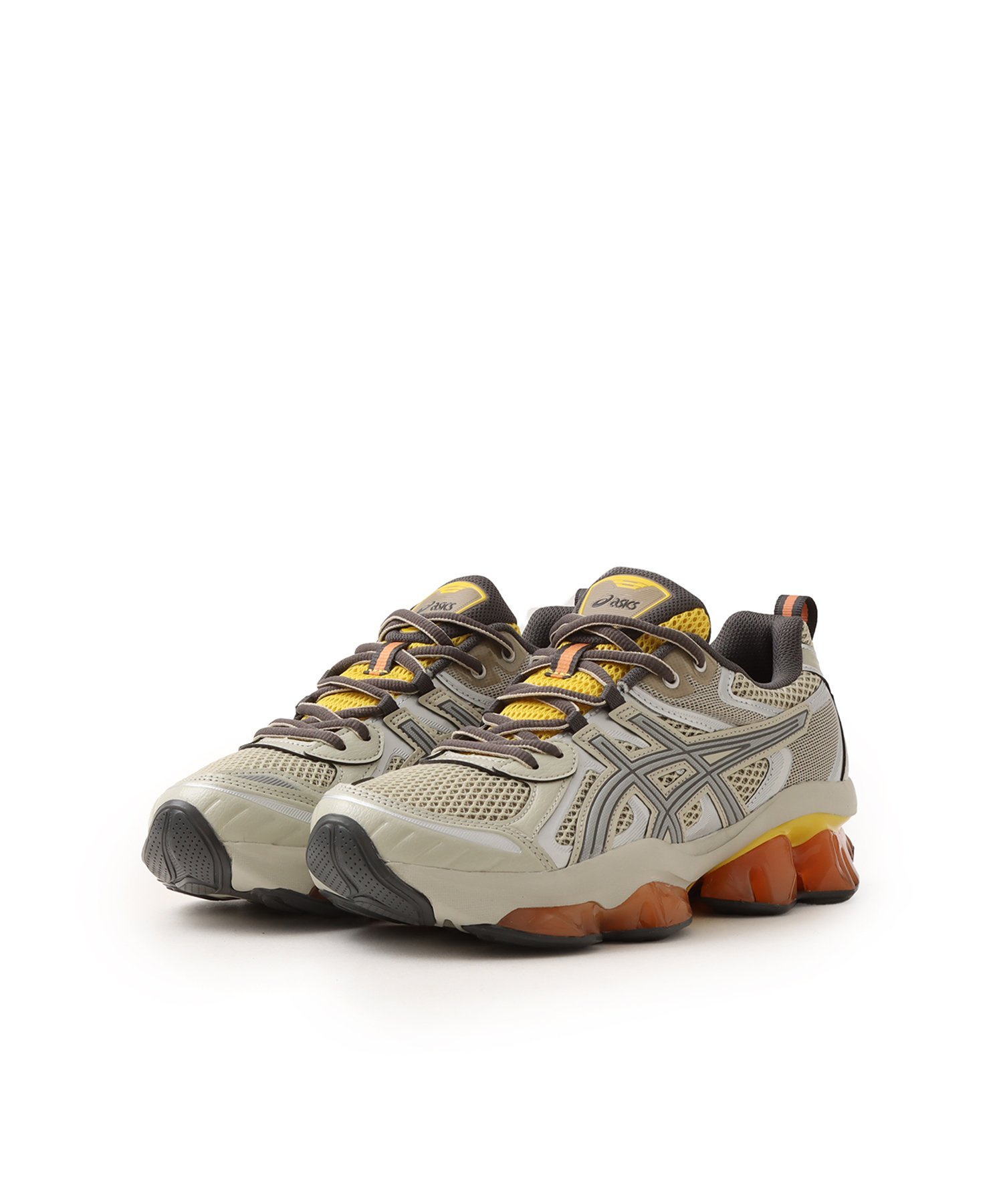 asics GEL-QUANTUM KINETIC FOSSIL/PURE SILVER アトモス シューズ・靴 スニーカー ベージュ