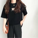 【SALE/30%OFF】Aimoon Tシャツ 半袖 レディーストップス 韓国 ミニミニストア トップス カットソー・Tシャツ ホワイト ブラック