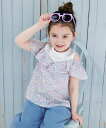 【SALE/30%OFF】any FAM KIDS オフショルダー フリル ブラウス エニィファム トップス シャツ・ブラウス ブルー ブラウン パープル