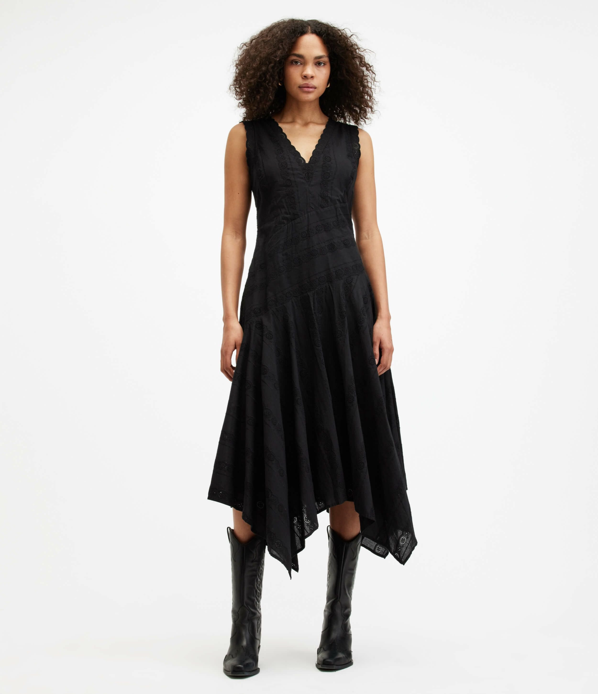 ALLSAINTS (W)AVANIA SL DRESS I[ZCc s[XEhX s[X ubNyz